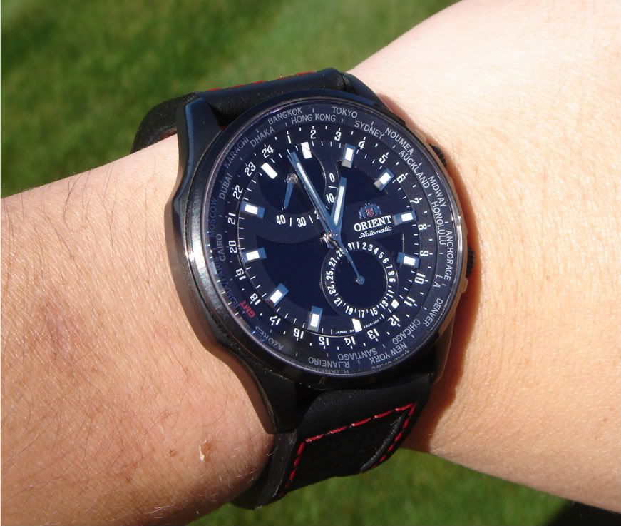 world time analog watch